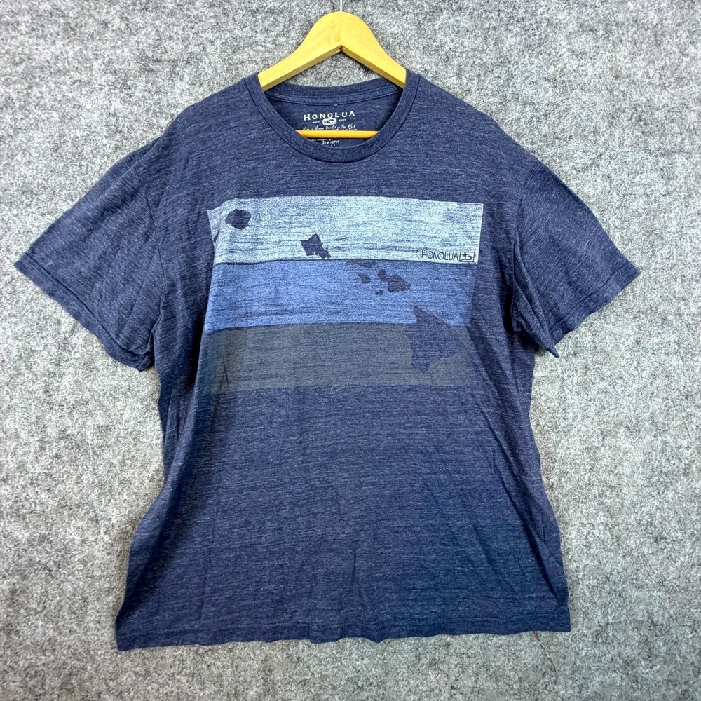 Honolua Surf Co T-Shirt Mens 3XL Blue Graphic Crew Neck Short Sleeve Summer Wear